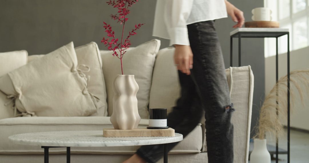 Everyday Japandi Lifestyle - A Woman Putting Flower into a Vase, Japandi Home Decor 038 Woman Putting Flower into a Vase, Japandi Home Decor